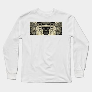 medieval vintage angels playing instrument Long Sleeve T-Shirt